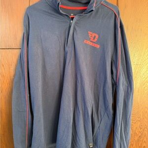 Under Armour Blue Quarter Zip Pullover with Red Details